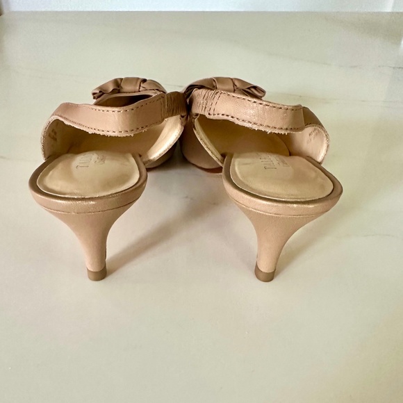 Womens Talbots Tan Leather Sling 👠, Size 8 - Picture 4 of 6